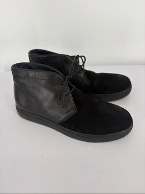 🦥 English Laundry  Black Leather & Suede Chukka Boots